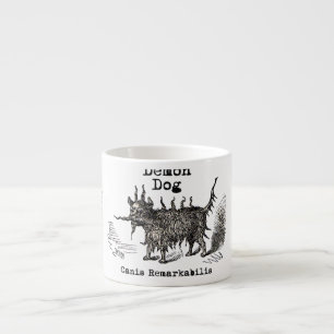 Tasse Expresso Chien Demon Vintage Funny migre