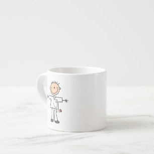 Tasse Expresso Chiffre masculin infirmière de bâton