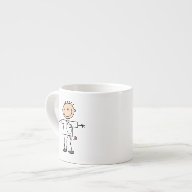 Tasse Expresso Chiffre masculin infirmière de bâton (Devant gauche)