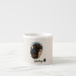 Tasse Expresso Chocolat mignon Labrador Chien - Bailey Cadeau p