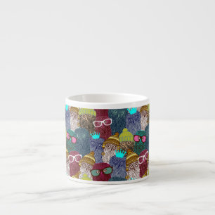 Tasse Expresso Chouette dans la couronne