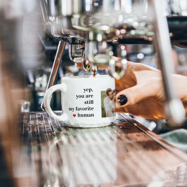 Tasse Expresso Citation romantique du collage moderne (Créateur téléchargé)