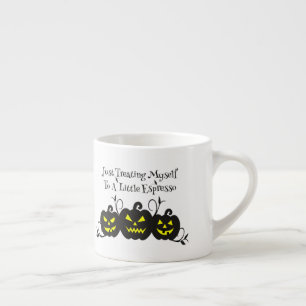 Tasse Expresso Citrouille de Jack "Je me fais juste plaisir avec