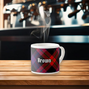 Tasse Expresso Clan Brown Tartan