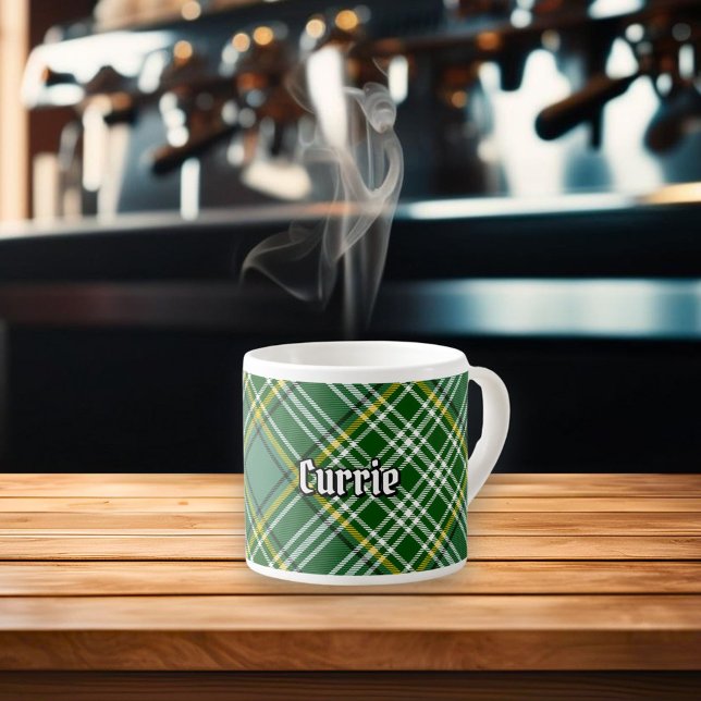 Tasse Expresso Clan Currie Tartan (Créateur téléchargé)