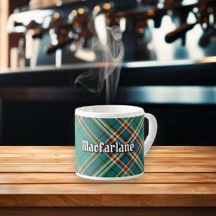 Tasse Expresso Clan MacFarlane Tartan de chasse antique