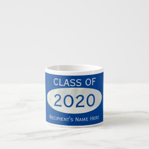 Tasse Expresso Classe de 2020 Bleu Spring Break par Janz
