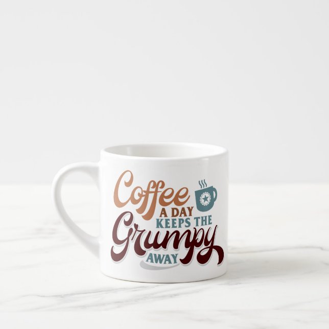 Tasse Expresso Coffee a Day for Coffee Lover Gift  (Gauche)