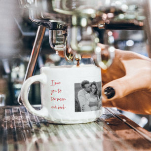 Tasse Expresso Collage Couple Photo & Citation Romantique Vous Ai