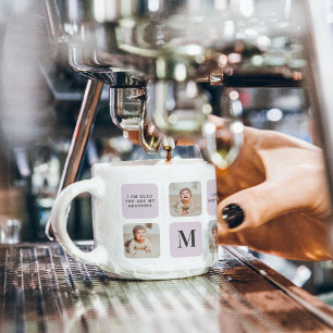 Tasse Expresso Collage Photo & Meilleure Grand-Mère Jamais Meille