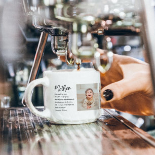 Tasse Expresso Collage Photo & Meilleure Mère Citation Beau Cadea