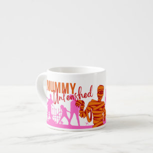Tasse Expresso Collection de timbres d'Halloween "Mummy Unleashed