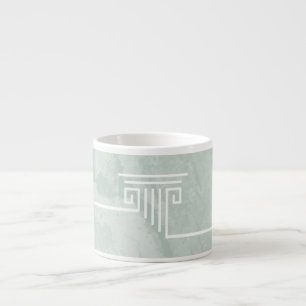 Tasse Expresso Colonne verte