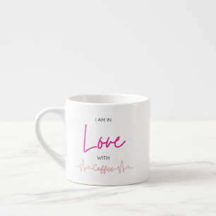 Tasse Expresso conception de l'amour du café avec un battement de