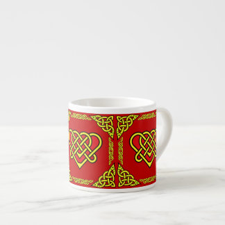 Tasse Expresso Conception de nœud tressé Celtic/Gadhlig, modèle o