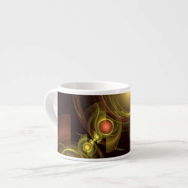 Tasse Expresso Connexion intime Art Abstrait Espresso Mug (Devant gauche)