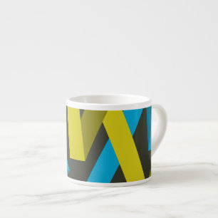 Tasse Expresso Cool, moderne, tendance géométrique modes fluides