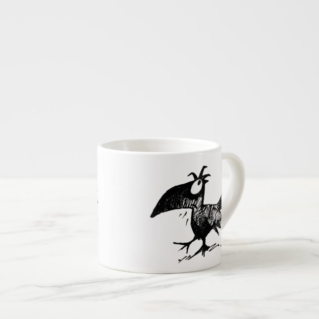 Tasse Expresso Corneille noire (Devant droit)