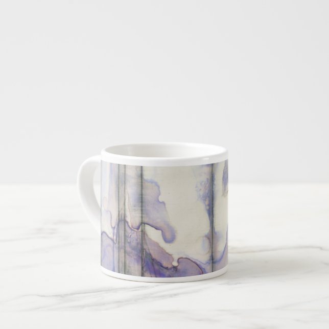 Tasse Expresso Couleur d'aquarelle Violet Free Expression (Devant gauche)