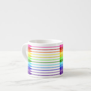 Tasse Expresso Couleur Mon monde Crayons arc-en-ciel