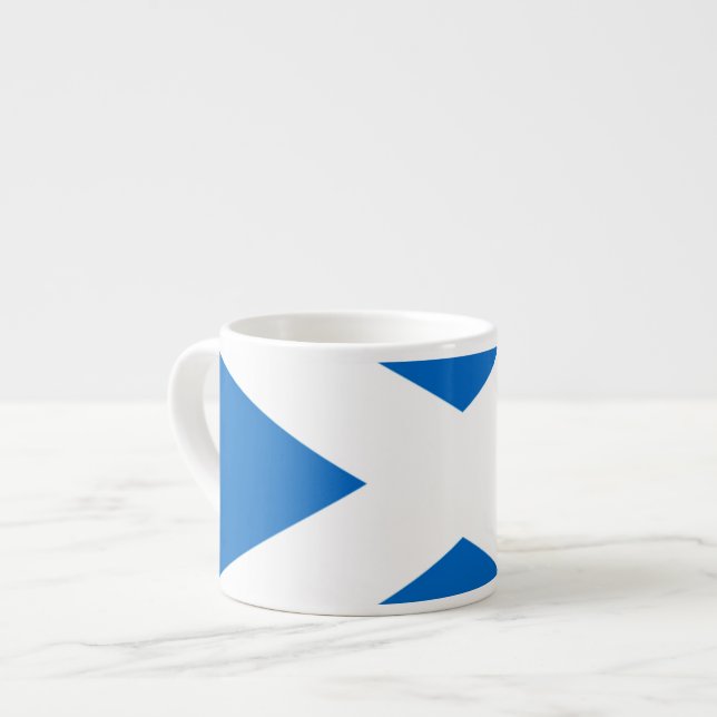 Tasse Expresso Couleurs croisées écossaises de l'Ecosse (Devant gauche)