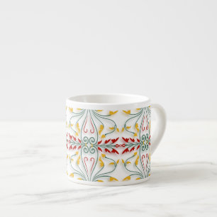Tasse Expresso Couleurs d'automne Frottes et rouleaux
