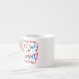 Tasse Expresso Couleurs primaires Texte Nouveaux cadeaux maman
