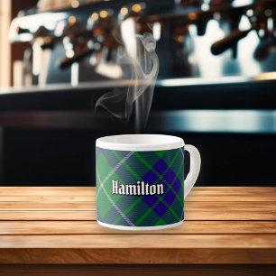 Tasse Expresso Coupe Clan Hamilton de Chasse Tartan Espresso