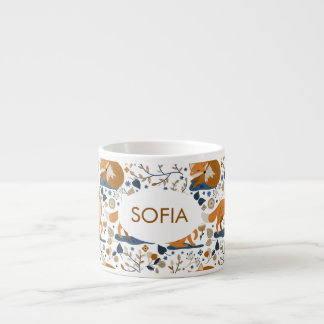 Tasse Expresso Coupe d'Espresso personnalisée Woodland Fox