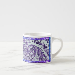 Tasse Expresso Coupe Espresso de dentelle violette
