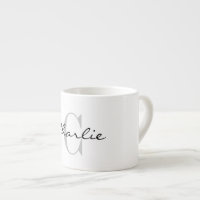 Coupe expresso personnalisée avec monogramme class