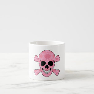Tasse Expresso Crâne De Camouflage Rose Et Mug De Crossbones