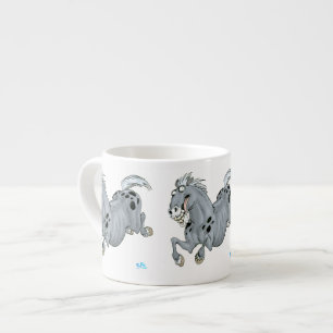 Tasse Expresso Crazy Cartoon Horse Espresso Mug