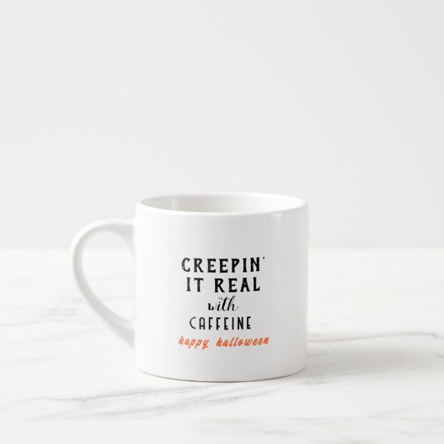 Tasse Expresso Creepin'It Real White Halloween (Gauche)