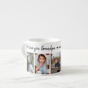 Tasse Expresso Créez Votre Propre 5 Photo We Love You Grand-Père