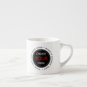 Tasse Expresso Créez votre propre - Personnalisé, marqué / Photo