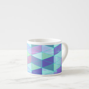Tasse Expresso Cubes en triangles Motif géométrique