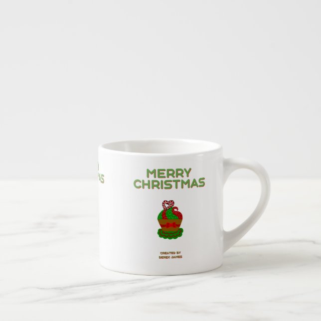 Tasse Expresso Cupcake de Noël Espresso Mug (Droite)