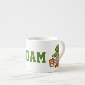 Tasse Expresso Custom Name Adam Safari Animals Espresso Mug