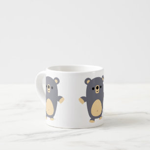 Tasse Expresso Cute Big Blue Cartoon Ours Espresso Mug