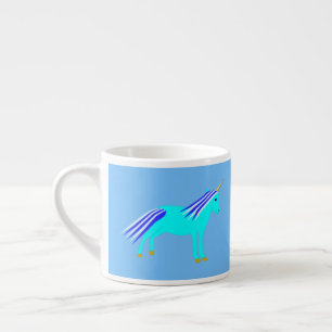 Tasse Expresso Cute Blue Baby Boy Unicorn