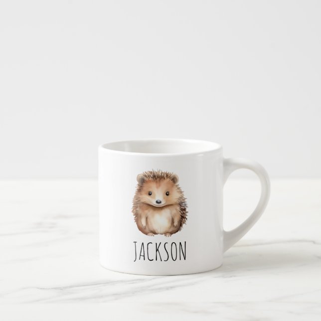 Tasse Expresso Cute Hérisson Enfants Mini Mug (Droite)