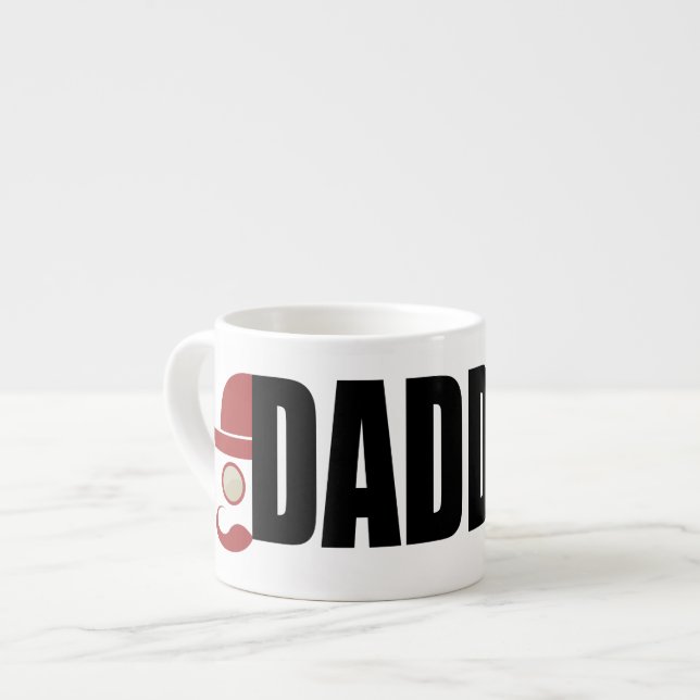 Tasse Expresso Daddy-O Hipster Man (Devant gauche)