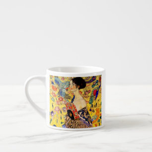 Tasse Expresso Dame Gustav Klimt avec ventilateur