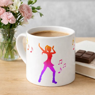 Tasse Expresso Danseuse avec des notes de musique – Cool K-Pop