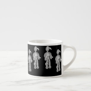 Tasse Expresso De jolies momies sur noir