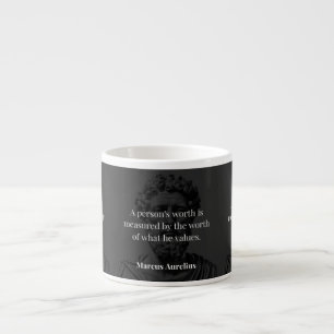 Tasse Expresso Définir une valeur : Marcus Aurelius sur les valeu