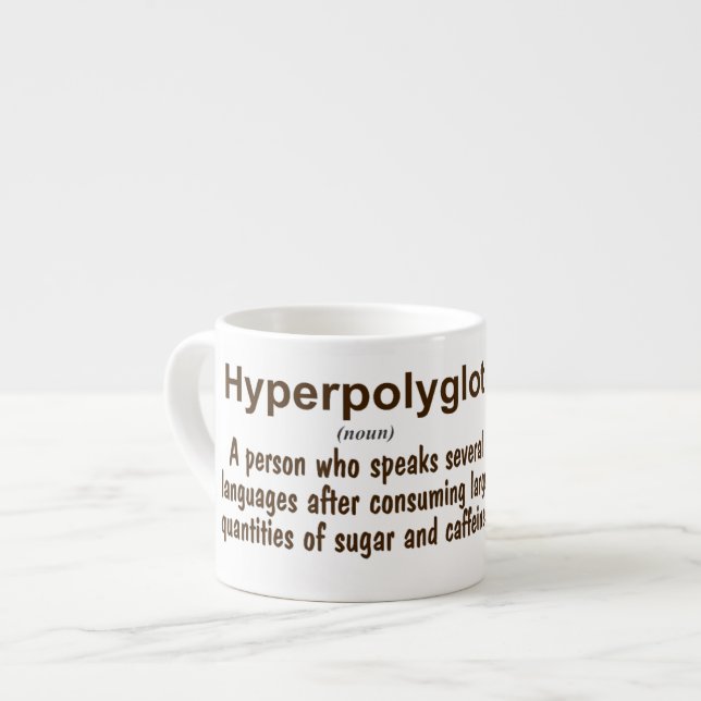 Tasse Expresso Définition de Hyperpolyglot (Devant gauche)