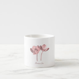 Tasse Expresso Delicate Vintage Flowers – Elegant Fantasy Garden