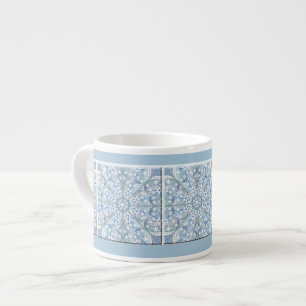 Tasse Expresso Dentelle en céramique bleu clair